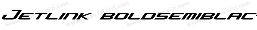 Jetlink boldsemiblac字体转换
